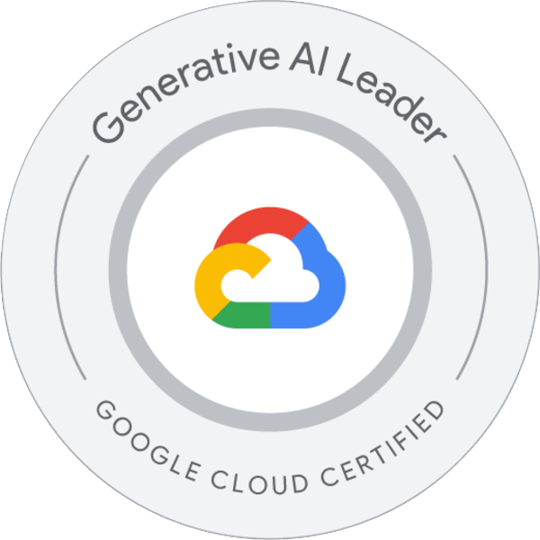Google Cloud Generative AI Leader certification badge